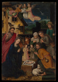 The Adoration of the Shepherds by Marcellus Coffermans - Classic Art canvas print