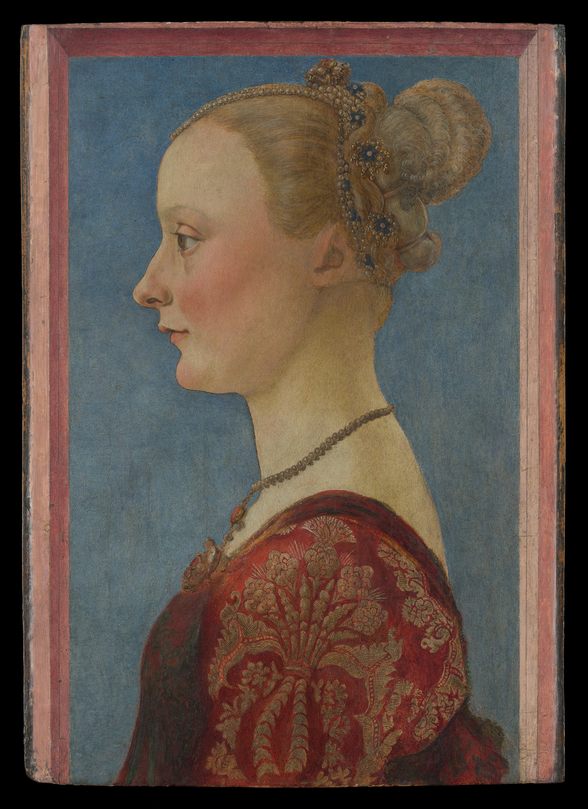 Portrait of a Woman by Piero del Pollaiuolo (Piero di Jacopo Benci) - Tempera canvas print