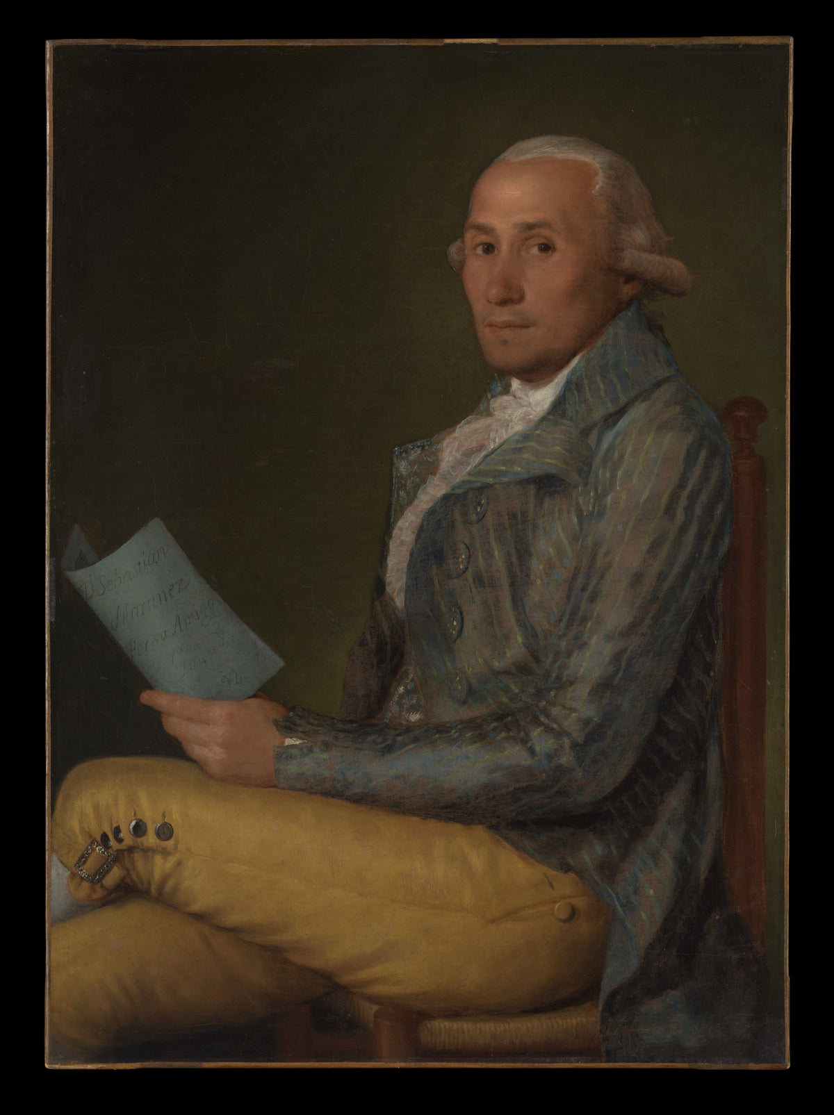 Sebastin Martnez y Prez 17471800 by Goya (Francisco de Goya y Lucientes) - Romantic canvas print
