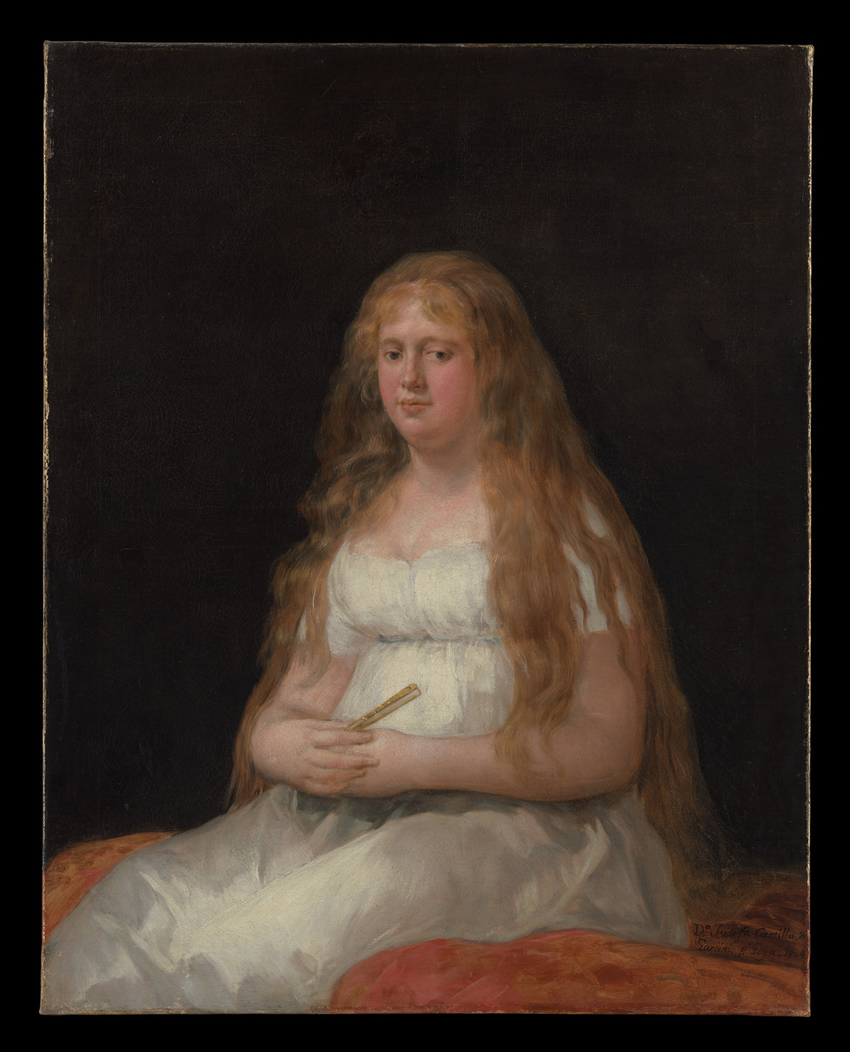 Josefa de Castilla Portugal y van Asbrock de Garcini 1775about 1850 by Goya (Francisco de Goya y Lucientes) - Romantic canvas print
