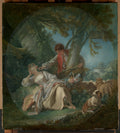 The Interrupted Sleep by François Boucher - Oil Painting canvas print