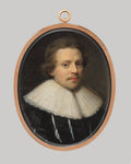 Portrait of a Man by David Baudringhien - Classic Art canvas print