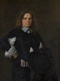 Portrait of a Man by Frans Hals - Oil Painting canvas print