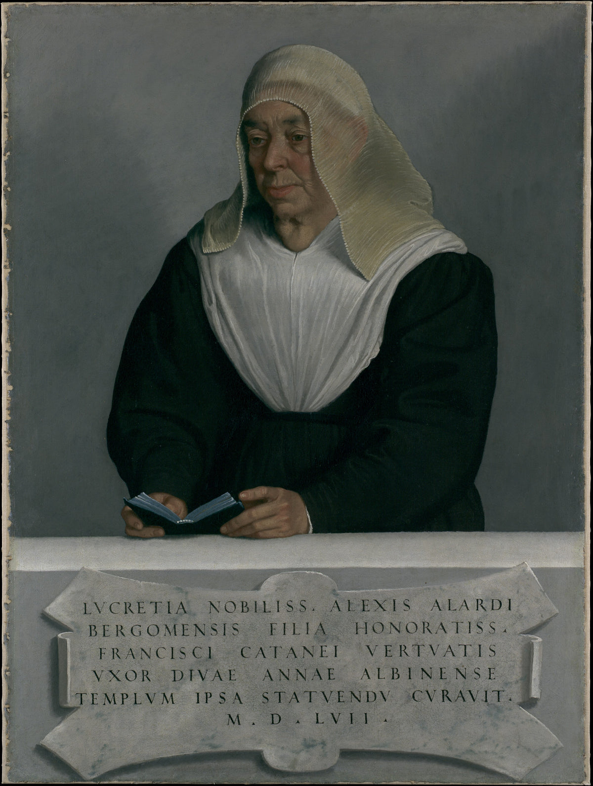 Lucrezia Agliardi Vertova 14901558 by Giovanni Battista Moroni - Oil Painting canvas print