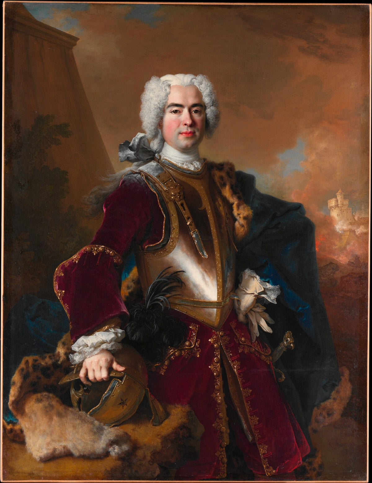 Andr Franois Alloys de Theys d'Herculais 16921779 by Nicolas de Largillierre (or Largillière) - Oil Painting canvas print