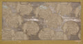 Textile fragment with repeating pattern of elephants by  - Classic Art canvas print