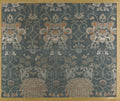 Textile fragment with repeating pattern of chrysanthemums and peonies in floral arabesque by  - Classic Art canvas print