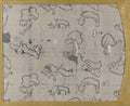 Textile fragment with pattern of human figures by  - Classic Art canvas print