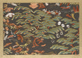 Textile fragment with pattern of pine, cranes, and auspicious symbols by  - Classic Art canvas print