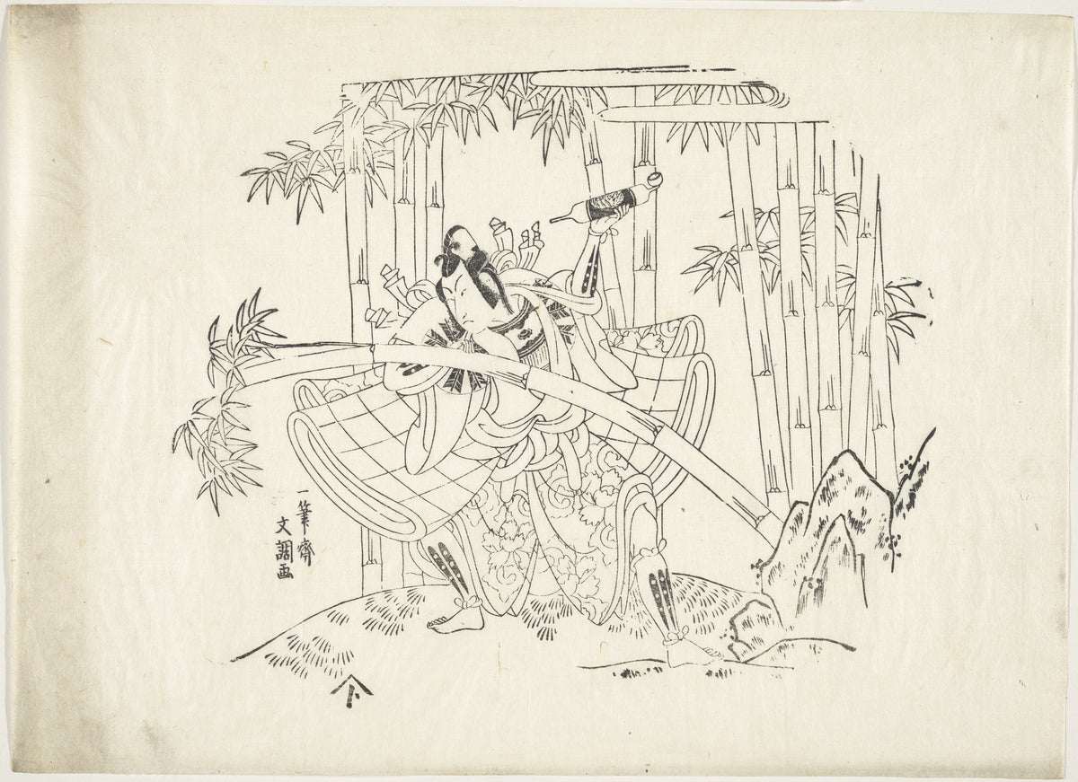 Actor by Ippitsusai Bunchō - Ukiyo-e canvas print