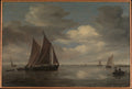 Fishing Boats on a River by Salomon van Ruysdael - Classic Art canvas print