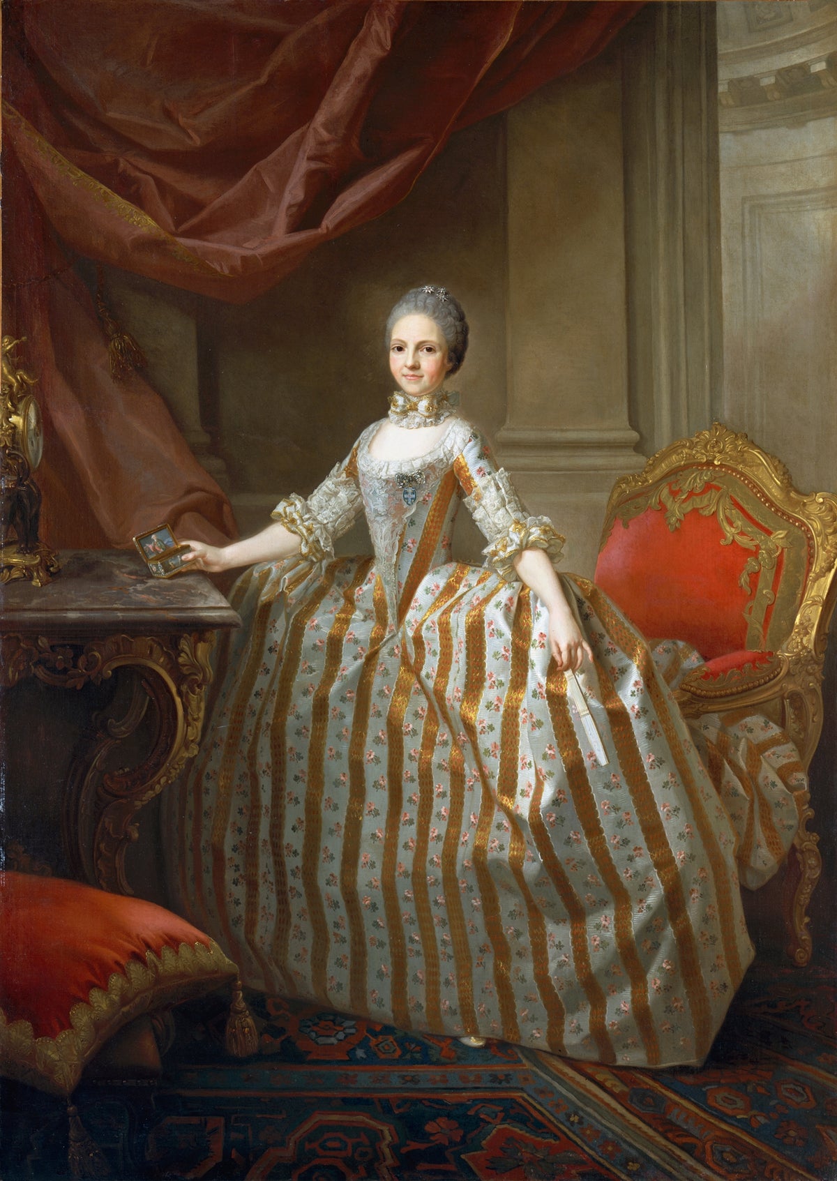 Maria Luisa of Parma 17511819, Later Queen of Spain by Laurent Pécheux - Oil Painting canvas print
