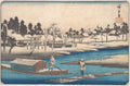 Clearing Weather after Snow at Massaki by Utagawa Hiroshige - Ukiyo-e canvas print