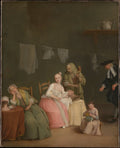 The Letter by Pietro Longhi (Pietro Falca) - Oil Painting canvas print