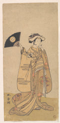 Onoe Tamizo as a Woman Standing, Facing to the Right by Katsukawa Shunshō　勝川春章 - Ukiyo-e canvas print