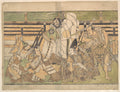 Four Actors in Unidentified Roles by Katsukawa Shunshō　勝川春章 - Ukiyo-e canvas print