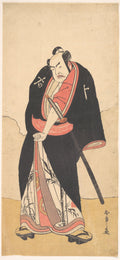 Kabuki Actor Nakamura Sukegor II as Kaminari Shkur by Katsukawa Shunshō　勝川春章 - Ukiyo-e canvas print