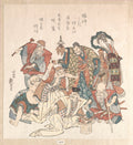 Seven Gods of Good Fortune by Katsushika Hokusai - Ukiyo-e canvas print