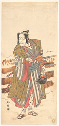 Ichikawa Ebizo the Fourth Ichikawa Danjuro as a Samurai by Katsukawa Shunshō　勝川春章 - Ukiyo-e canvas print
