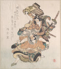 Two Actors a Scene from the Soga Play by Kubo Shunman - Ukiyo-e canvas print