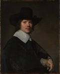 Portrait of a Man by Johannes Verspronck - Oil Painting canvas print
