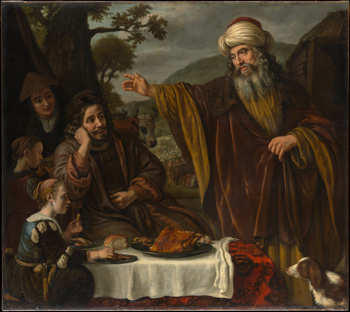 Abraham's Parting from the Family of Lot by Jan Victors - Oil Painting canvas print