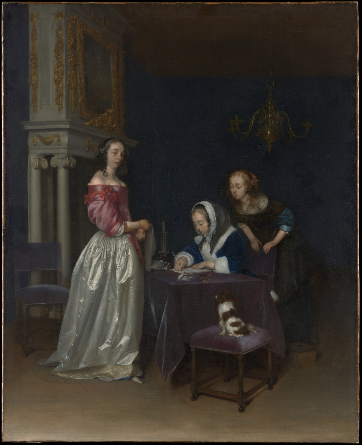 Curiosity by Gerard ter Borch the Younger - Oil Painting canvas print