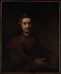Man with a Magnifying Glass by Rembrandt (Rembrandt van Rijn) - Baroque canvas print