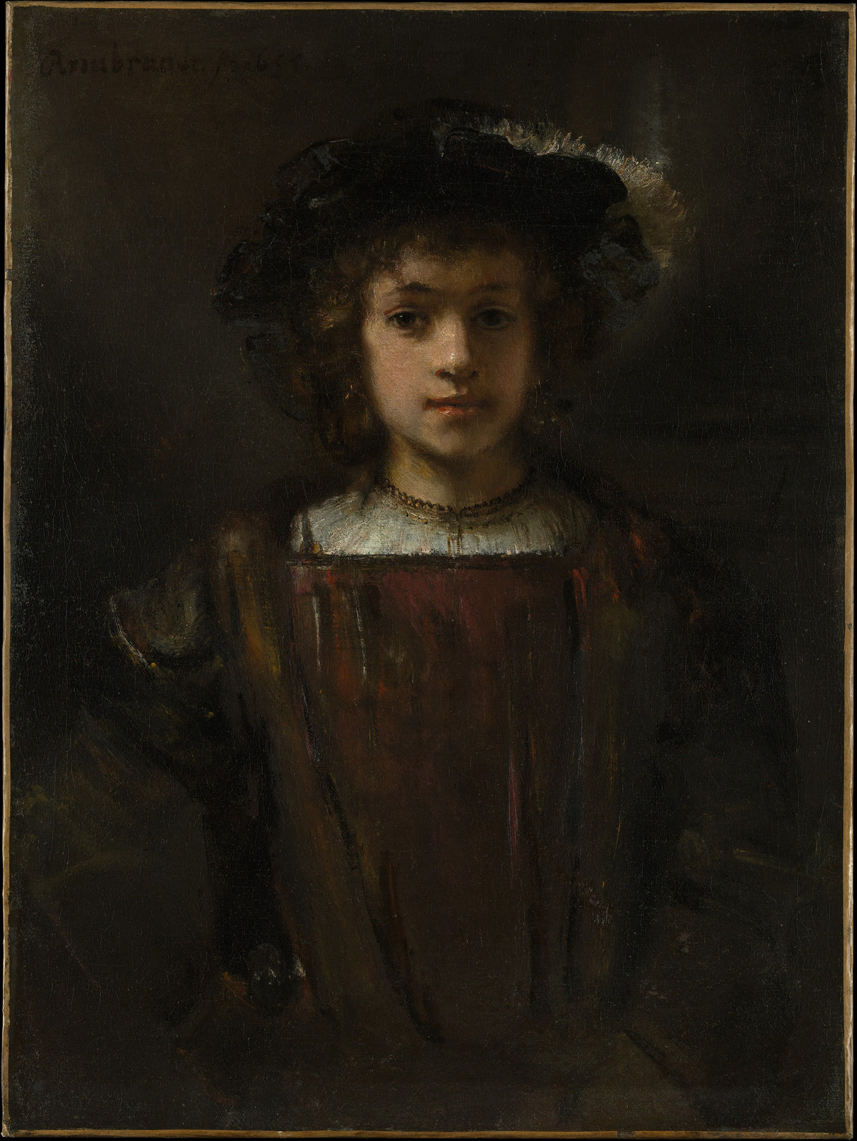 Rembrandt's Son Titus 16411668 by Rembrandt - Baroque canvas print