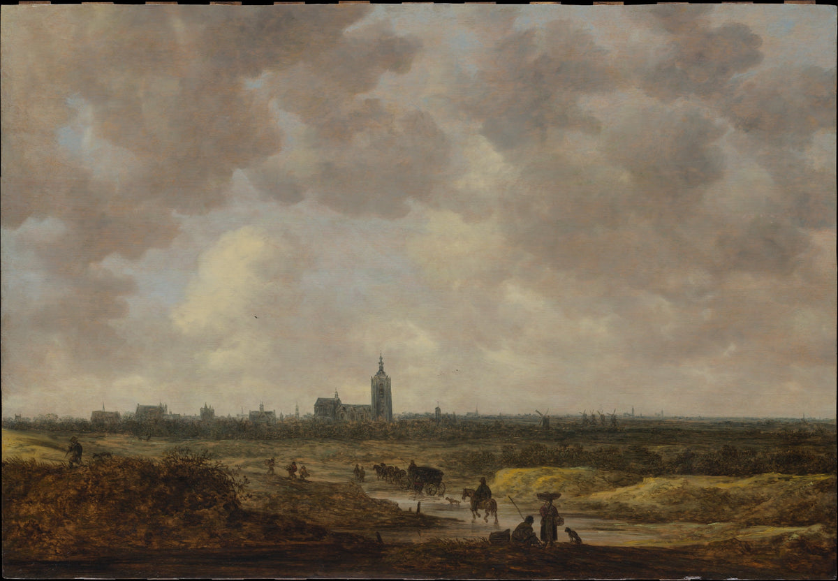 A View of The Hague from the Northwest by Jan van Goyen - Classic Art canvas print