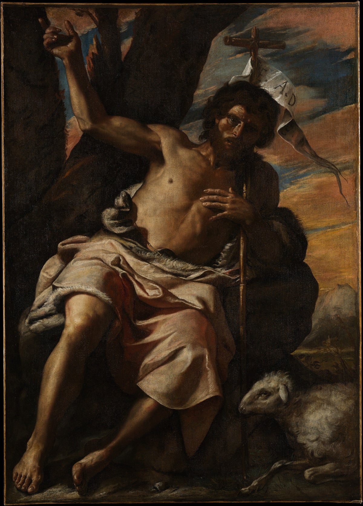 Saint John the Baptist Preaching by Mattia Preti (Il Cavalier Calabrese) - Oil Painting canvas print