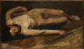 Male Nude by Edgar Degas - Impressionist canvas print