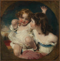 The Calmady Children Emily, 18181906, and Laura Anne, 18201894 by Sir Thomas Lawrence - Oil Painting canvas print