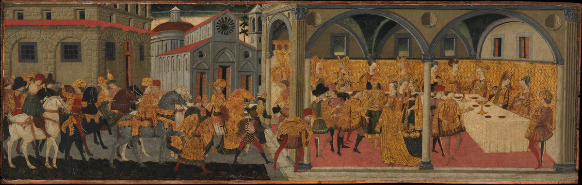 The Story of Esther by Marco del Buono Giamberti - Tempera canvas print