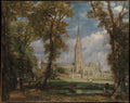 Salisbury Cathedral from the Bishop's Grounds by John Constable - Oil Painting canvas print