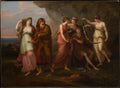 Telemachus and the Nymphs of Calypso by Angelica Kauffmann - Oil Painting canvas print