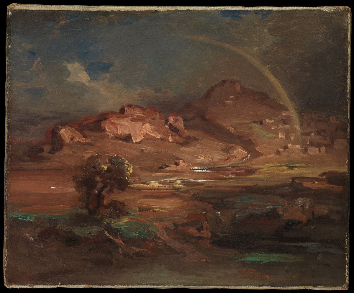 The Cemetery at Pronoia near Nauplia by Carl Rottmann - Oil Painting canvas print