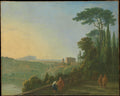 Lake Nemi and Genzano from the Terrace of the Capuchin Monastery by Richard Wilson - Oil Painting canvas print