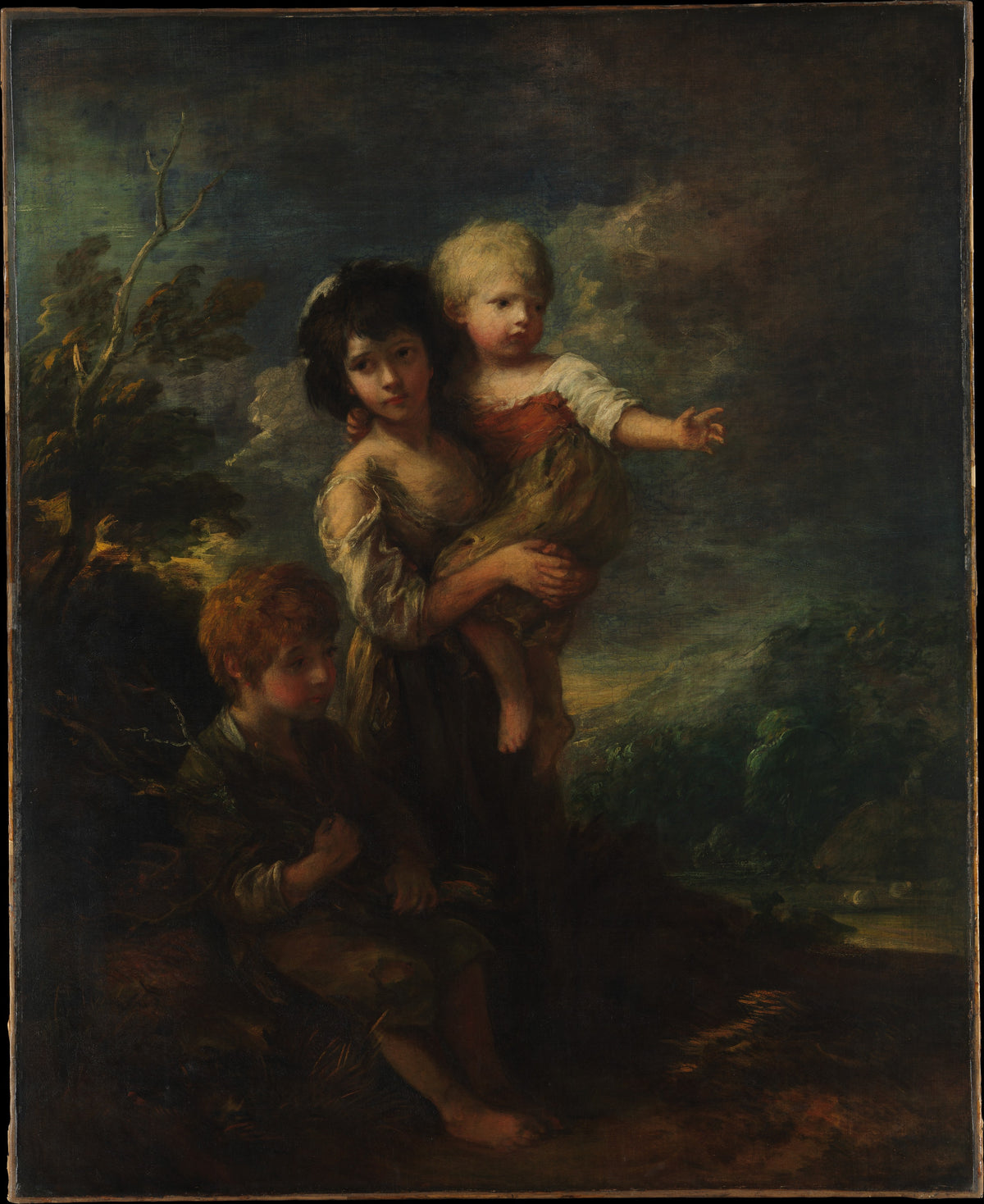 Cottage Children The Wood Gatherers by Thomas Gainsborough - Oil Painting canvas print