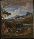 Heroic Landscape with Rainbow by Joseph Anton Koch - Oil Painting canvas print