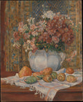 Still Life with Flowers and Prickly Pears by Auguste Renoir - Impressionist canvas print