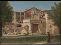 A Section of the Via Sacra, Rome The Church of Saints Cosmas and Damian by Christoffer Wilhelm Eckersberg - Oil Painting canvas print