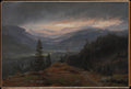 View over Hallingdal by Johan Christian Dahl - Oil Painting canvas print