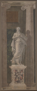 Allegorical Figure Representing Grammar by Giovanni Battista Tiepolo - Classic Art canvas print
