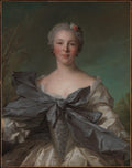 Marie Franoise de La Cropte de St. Abre, Marquise d'Argence born 1714 by Jean Marc Nattier - Oil Painting canvas print