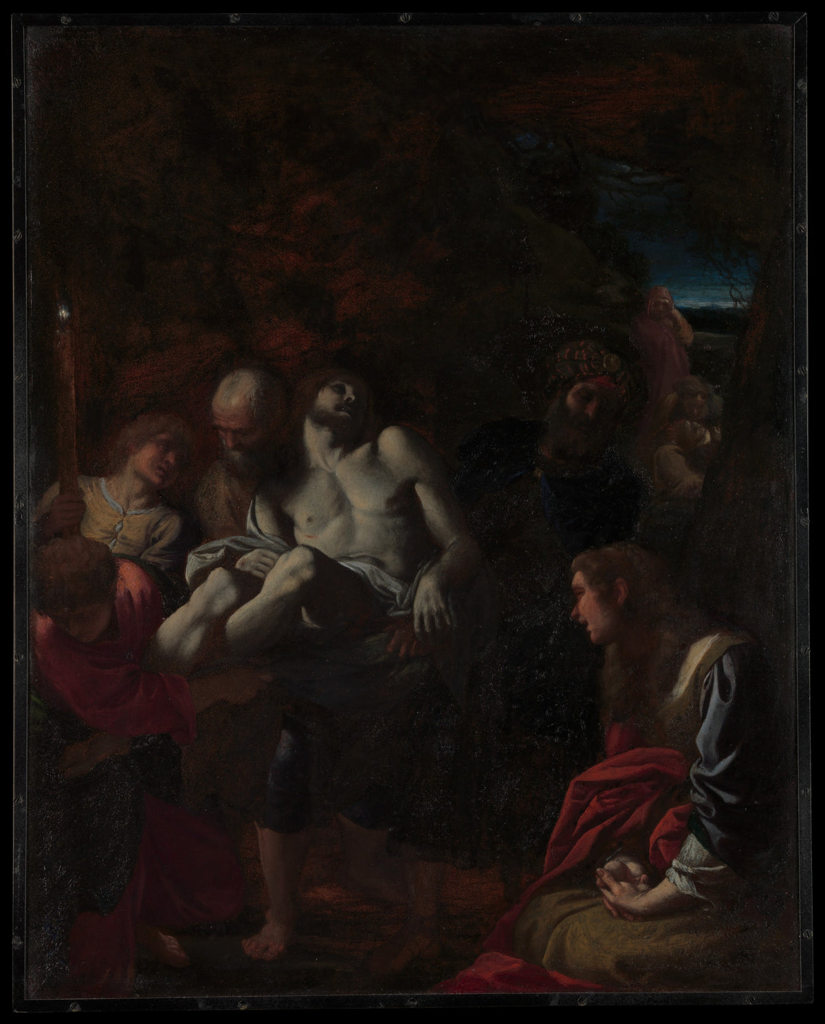 The Burial of Christ by Annibale Carracci - Classic Art canvas print