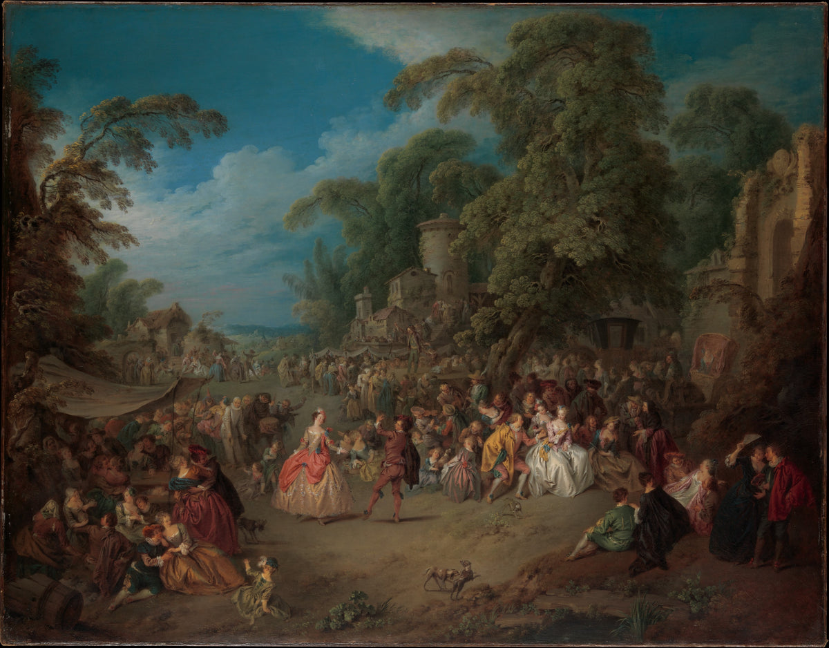 The Fair at Bezons by Jean-Baptiste Joseph Pater - Oil Painting canvas print