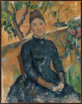 Madame Czanne Hortense Fiquet, 18501922 in the Conservatory by Paul Cézanne - Oil Painting canvas print
