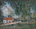 The Road from Moret to Saint-Mamms by Alfred Sisley - Oil Painting canvas print