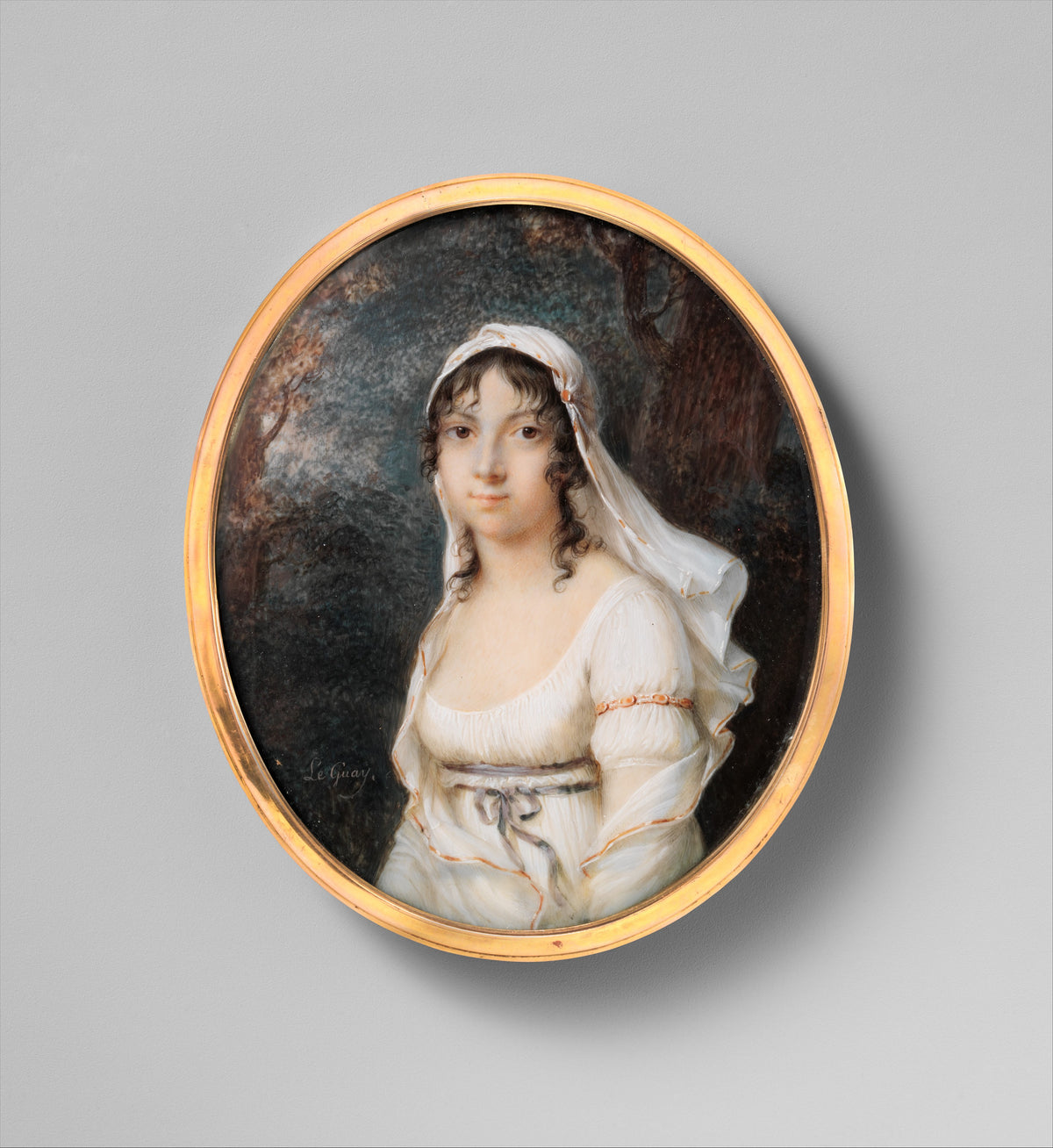 Portrait of a Woman by Etienne Charles Le Guay - Classic Art canvas print